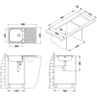 Dřez Alveus Basic 170 nerez 1083404