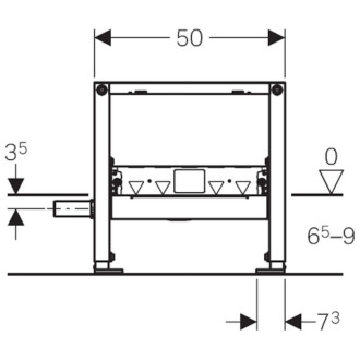 Modul do lehké stěny ke sprše Geberit Duofix 111.593.00.1