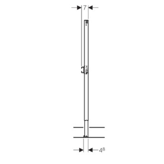 Modul do lehké stěny ke sprše Geberit Duofix 111.740.00.1