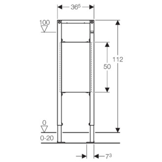 Modul do lehké stěny pro podpěry Geberit Duofix 111.790.00.1