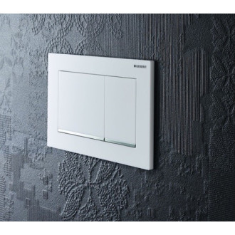 Ovládací tlačítko Geberit Omega plast bílá lesk 115.080.KJ.1