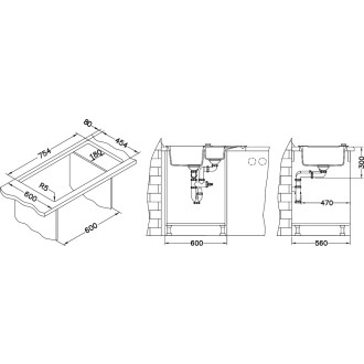Dřez Alveus Rock 70 beton 1217081