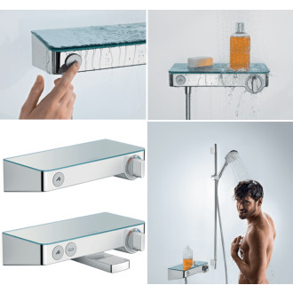 Vanová baterie Hansgrohe ShowerTablet Select 300 bez sprchového setu 150 mm bílý/chrom 13151400