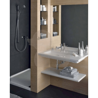 Nábytkové umyvadlo Laufen Living Square 130x48 cm otvor pro baterii uprostřed H8164350001041