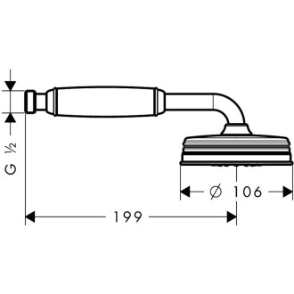 Sprchová hlavice Hansgrohe Axor Montreux chrom 16320000
