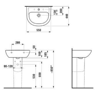 Kryt sifonu Laufen Pro H8199510000001