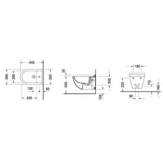 Bidet Duravit Starck 3 závěsný 22801500001
