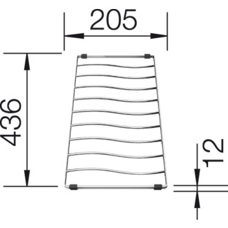 Blanco odkapní mřížka/rošt ELON XL 6 S příslušenství nerez nerez 229 234