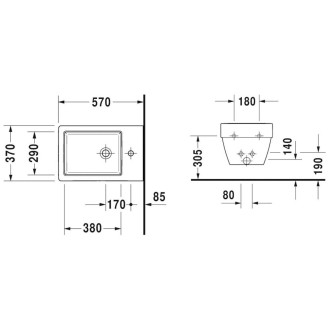 Bidet Duravit Vero Air závěsný 2274150000