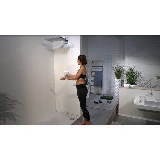 Hlavová sprcha Hansgrohe Rainmaker Select včetně sprchového ramena bílá/chrom 24003400