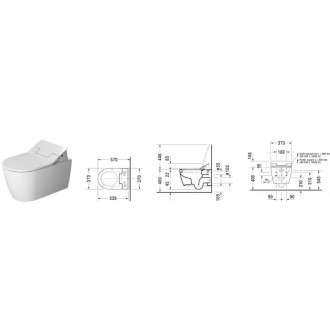 Wc závěsné Duravit Me By Starck zadní odpad 2528590000
