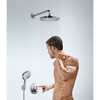 Hlavová sprcha Hansgrohe Raindance Select včetně sprchového ramena bílá/chrom 26466400