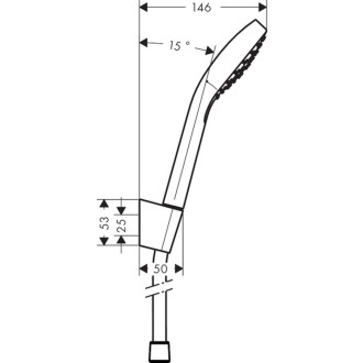Vanový set Hansgrohe Croma Select bílá/chrom 26420400