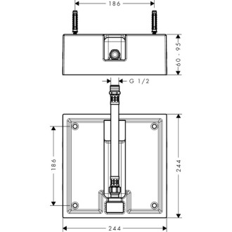 Podomítkové těleso Hansgrohe 26471180
