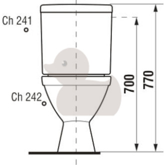 Wc kombi komplet Jika Lyra Plus spodní odpad H8263870002413