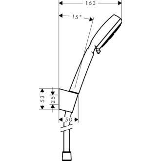 Vanový set Hansgrohe Crometta bílá/chrom 26666400
