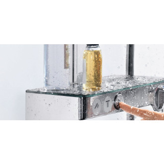 Sprchový systém Hansgrohe Raindance Select E na stěnu s termostatickou baterií chrom 27127000