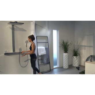 Sprchový systém Hansgrohe Rainmaker Select na stěnu s termostatickou baterií bílá/chrom 27109400