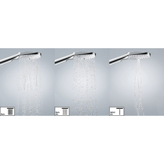 Sprchový systém Hansgrohe Raindance E na stěnu s termostatickou baterií bílá/chrom 27288400