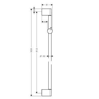 Sprchová tyč Hansgrohe Unica chrom 27609000