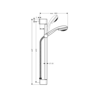 Sprchový set Hansgrohe Crometta 85 chrom 27763000