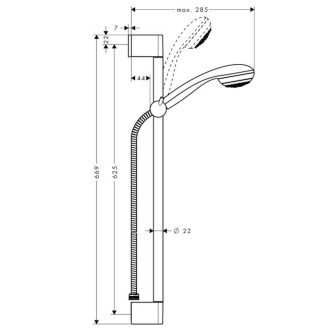 Sprchový set Hansgrohe Crometta 85 chrom 27652000