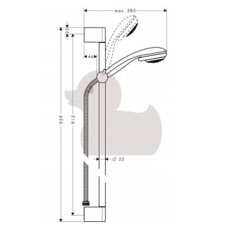 Sprchový set Hansgrohe Crometta 85 chrom 27762000