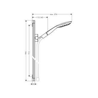 Sprchový set Hansgrohe Puravida bílá/chrom 27853400