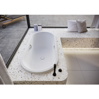 Oválná vana Kaldewei Centro Duo Oval 170x75 cm smaltovaná ocel levá i pravá alpská bílá 282710113001