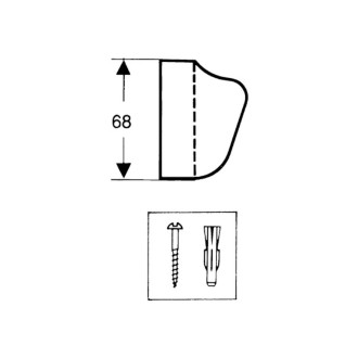 Držák sprchy Hansgrohe Porter chrom 28321000
