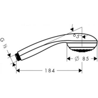 Sprchová hlavice Hansgrohe Crometta 85 chrom 28585000