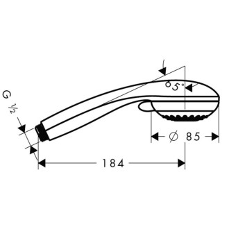 Sprchová hlavice Hansgrohe Crometta 85 chrom 28562000