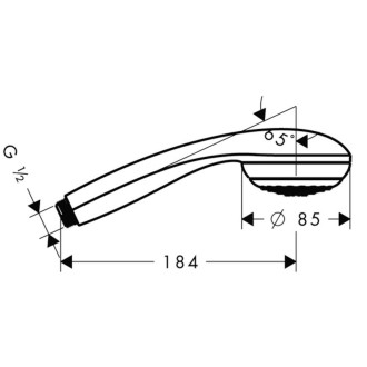 Sprchová hlavice Hansgrohe Crometta 85 chrom 28561000