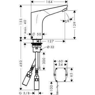 Umyvadlová baterie Hansgrohe Focus se senzorem chrom 31171000