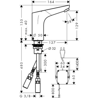 Umyvadlová baterie Hansgrohe Focus se senzorem chrom 31173000