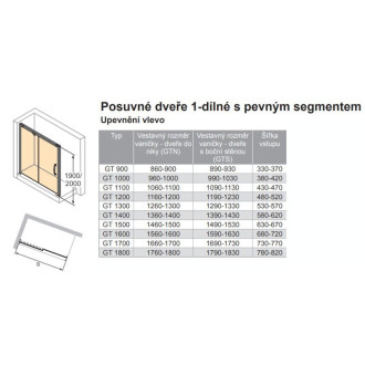 Sprchové dveře 150 cm Huppe Aura elegance 401417.092.322.730