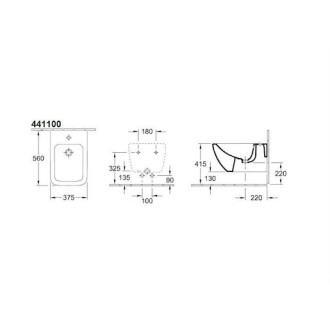 Bidet Villeroy & Boch Venticello závěsný 44110001