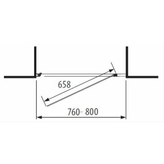 Sprchové dveře 80 cm Jika Lyra Plus H2543810006651