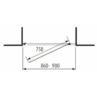 Sprchové dveře 90 cm Jika Lyra Plus H2543820006651