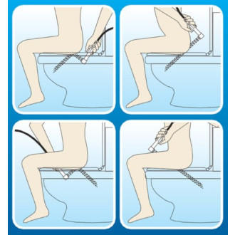 Bidetová sprška Sapho s držákem sprchy a sprchovou hadicí chrom SG108