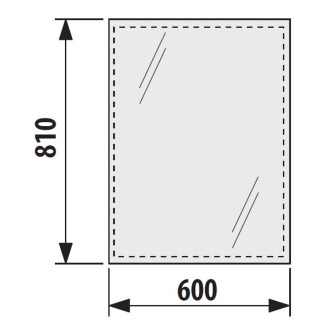 Zrcadlo s fazetou Jika Clear 60x81 cm H4557211731441