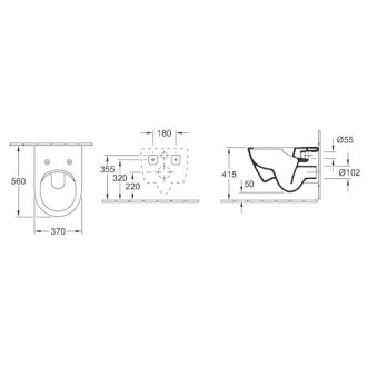 Wc závěsné Villeroy & Boch Subway 2.0 zadní odpad 5614R2R1