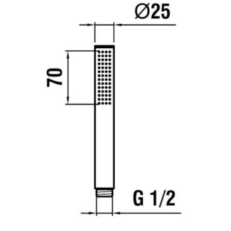 Sprchová hlavice Laufen Twinstick chrom H3619820041251