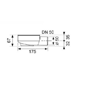 TECEdrainline sif.nízký DN50, 0,7 l/s 650000