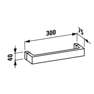 Držák ručníků Laufen Kartell By Laufen transparent 8133.0.084.000.1