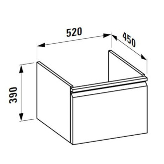 Koupelnová skříňka pod umyvadlo Laufen Pro 52x45x39 cm bílá H4830340954631