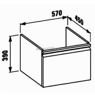 Koupelnová skříňka pod umyvadlo Laufen Pro 57x45x39 cm bílá H4830420954631