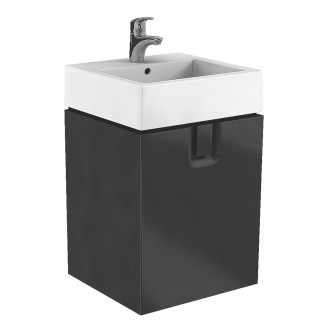 Koupelnová skříňka pod umyvadlo Kolo Twins 60x46x57 cm černá mat 89500000