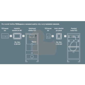 TECEsquare sklo zelená, tlačítko lesk CR 9.240.805