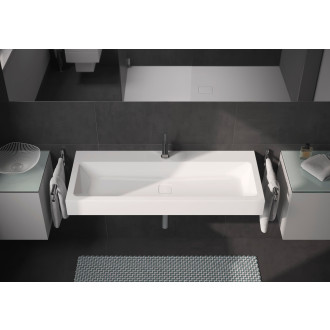 Umyvadlo Kaldewei Cono 3091 120x50 cm alpská bílá otvor pro baterii, bez přepadu 902706013001